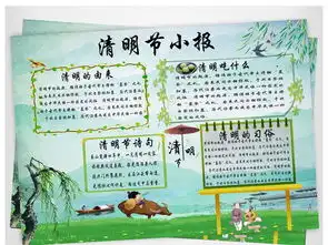 清明节手抄报2022扫墓