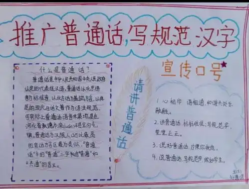 普通话颂党百年规范字写时代新篇铁炉寨小学推普周活动