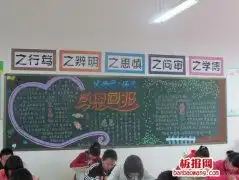 简单的感恩黑板报图片泉