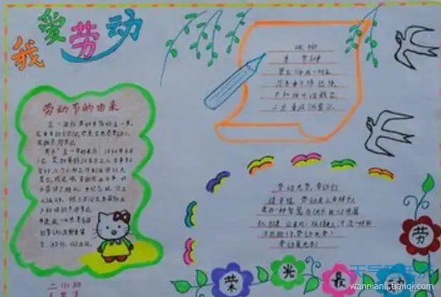 幼儿园五一手抄报图片20202020幼儿园五一手抄报简单好看的