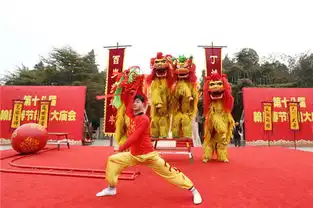 开封翰园庙会上演舞狮绝技曾登奥运舞台获赞