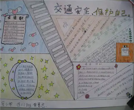 交通安全手抄报遵守交规善待生命