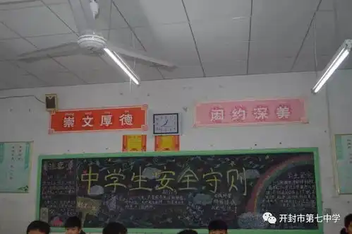 开封七中举办安全教育主题黑板报展评活动