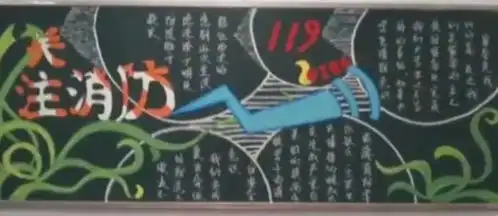防震减灾黑板报高中手绘