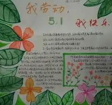 五一劳动节手抄报图片下载欢度五一劳动节简单又漂亮手抄报图片素材高清图集极光下载站