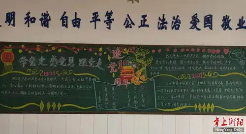 六一小学举行从小学党史,永远跟党走主题黑板报评比活动