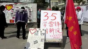 学雷锋志愿服务黑板报青