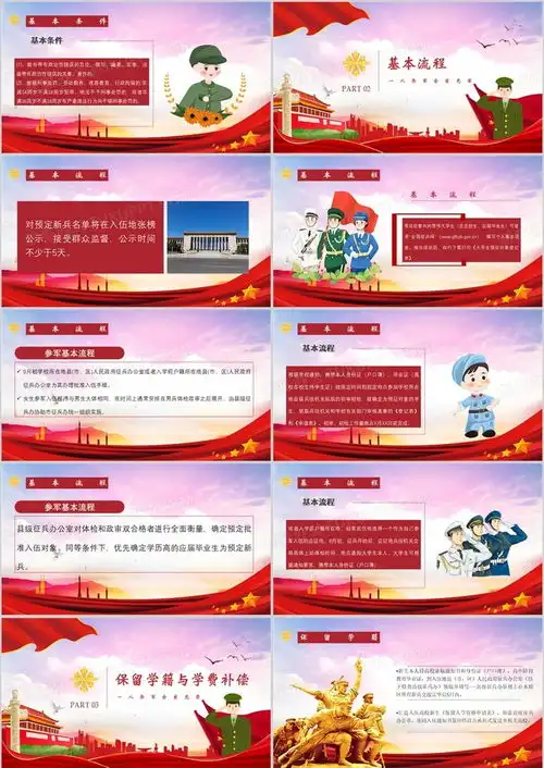 我的军旅梦征兵宣传ppt模板下载熊猫办公
