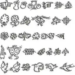 黑板报花边简笔画大全画