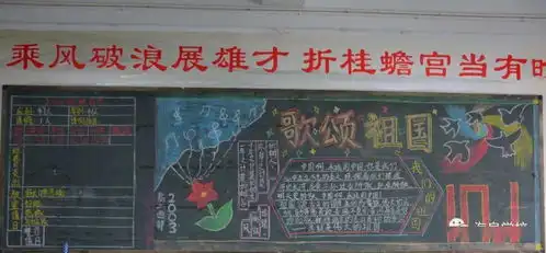 海泉学校请党放心,强国有我迎国庆主题板报