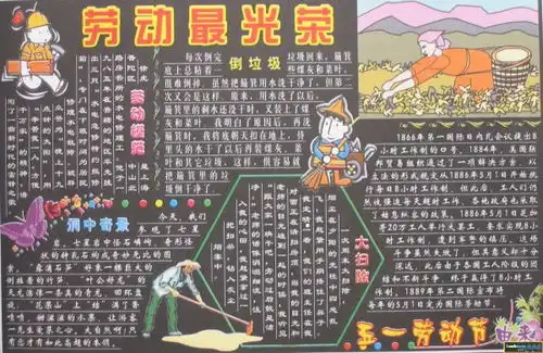 小学三年级关于五一劳动节手抄报咋写