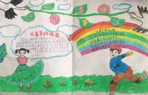 节日素材六一儿童节手抄报模板