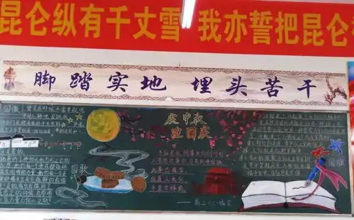 我校开展迎中秋庆国庆主题黑板报评比活动