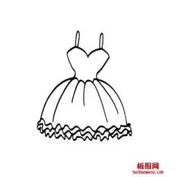 公主的裙子怎么画