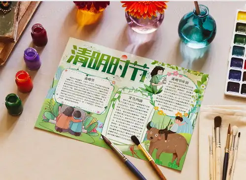 清明传统习俗小报手抄报word模板下载清明