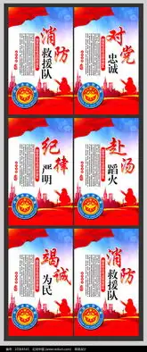 关于消防的黑板报模板消