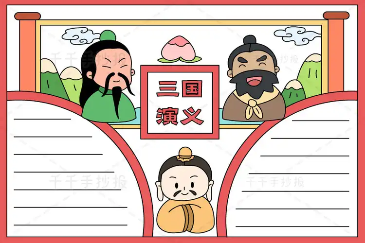 三国演义手抄报模板