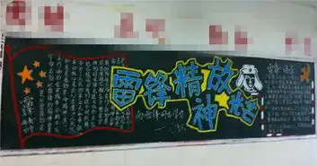 学雷锋黑板报图片素材