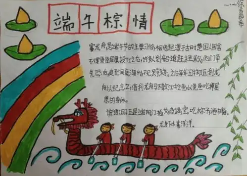 好看的端午黑板报图片