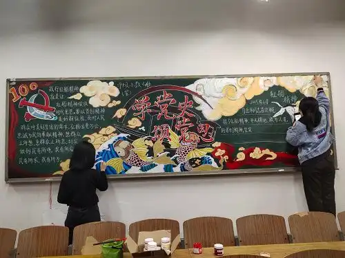怀化学院教育科学学院举办黑板报比赛把党史学习教育成果写进教室绘入人心