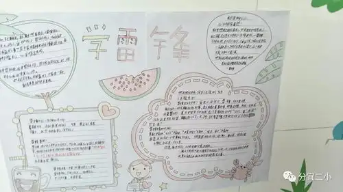 分宜二小开展学习雷锋精神争当美德少年主题活动黑板报手抄报评比