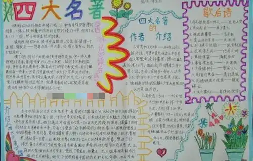 四大名著手抄报四大名著手抄报简单易画