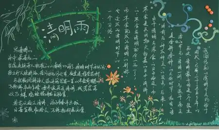 数字黑板报清明节