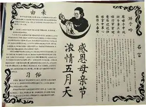 教育系开展母亲节感恩教育主题手抄报评比活动
