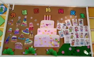 幼儿园国庆展板主题墙环创,祖国妈妈生日快乐