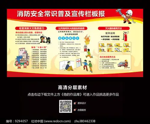 消防安全常识普及宣传栏板报红动网