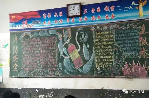庆11黑板报消防安全知识