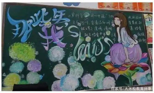 初中生黑板报火了,创意十足颜色鲜艳,老师看了称赞连连