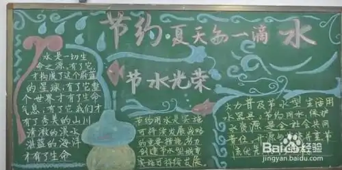 节约用水的黑板报
