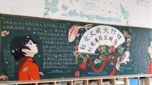 高中生黑板报火了,创意新颖美术功底深厚,老师看了自愧不如