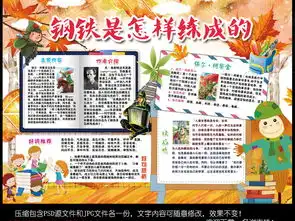 钢铁是怎样炼成的小报读书读后感手抄小报素材图片psd模板下载111.63mb西方名著手抄报大全读书手抄报