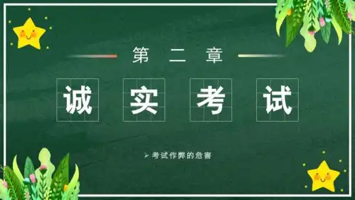 诚实考试,诚信做人主题班会课件共24张ppt
