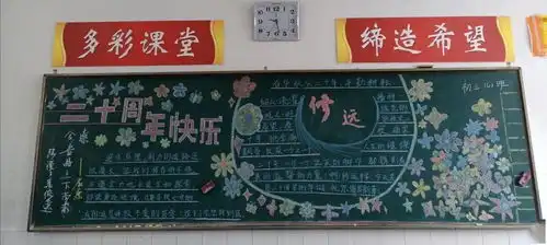 简单的感恩黑板报图片新