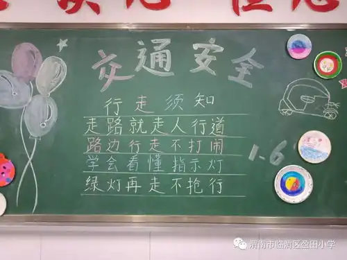 小学创文黑板报安全教育