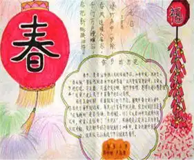 春节手抄报春节寄语