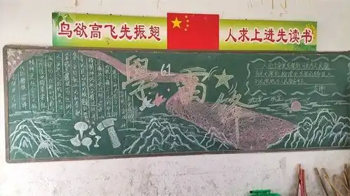 潜山市黄铺镇中心学校开展学雷锋主题黑板报评比活动