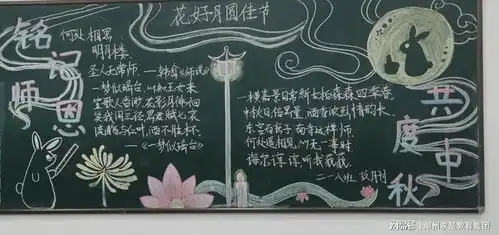 德清求是高中铭记师恩,共度中秋记高二年级九月主题黑板报