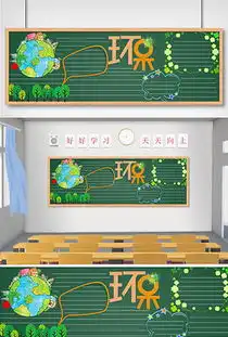 保护环境黑板报图片简单