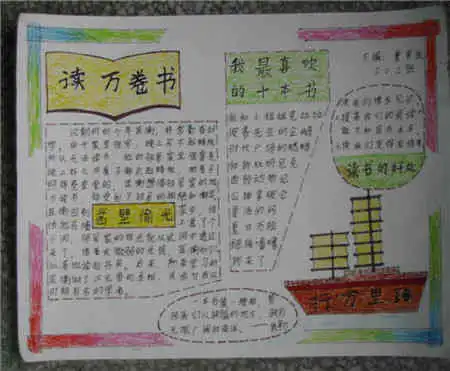 读书手抄报高雅与通俗