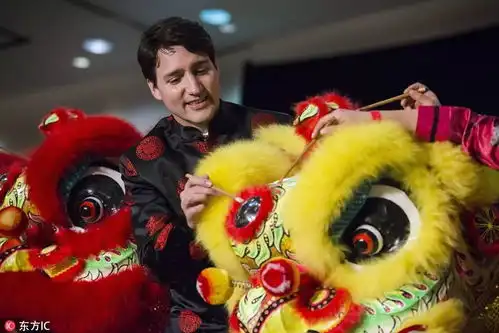 元旦舞狮子黑板报特鲁多