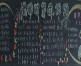 清明节黑板报烈士