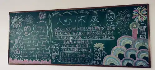 校园动态丨感恩主题黑板报风采show