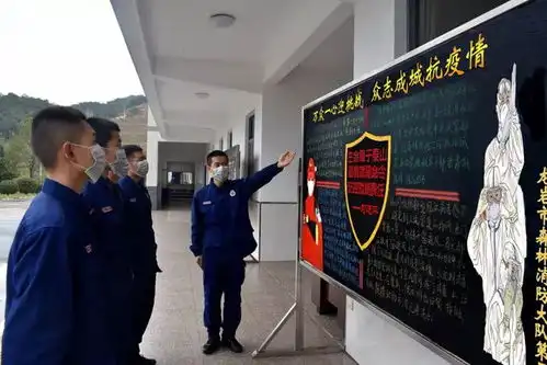 福建森林消防总队文艺战疫助力防控主题板报展评下