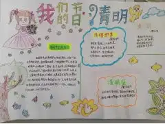 清明节手抄报2022写上