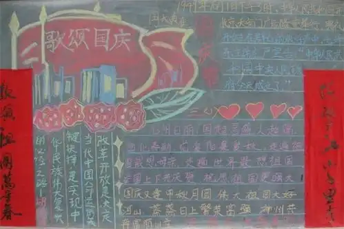 庆国庆黑板报内容部队祖