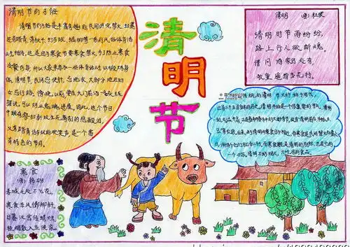 清明节手抄报2022清明